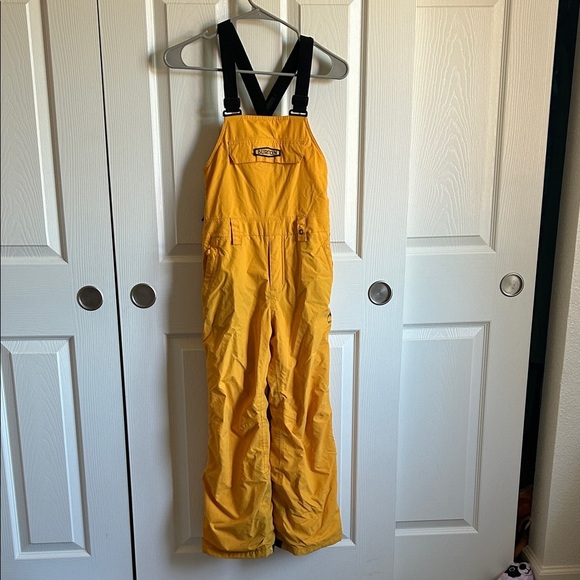 Skylar Burton Bib Pant - Boys Yellow Overalls - Picture 1 of 6